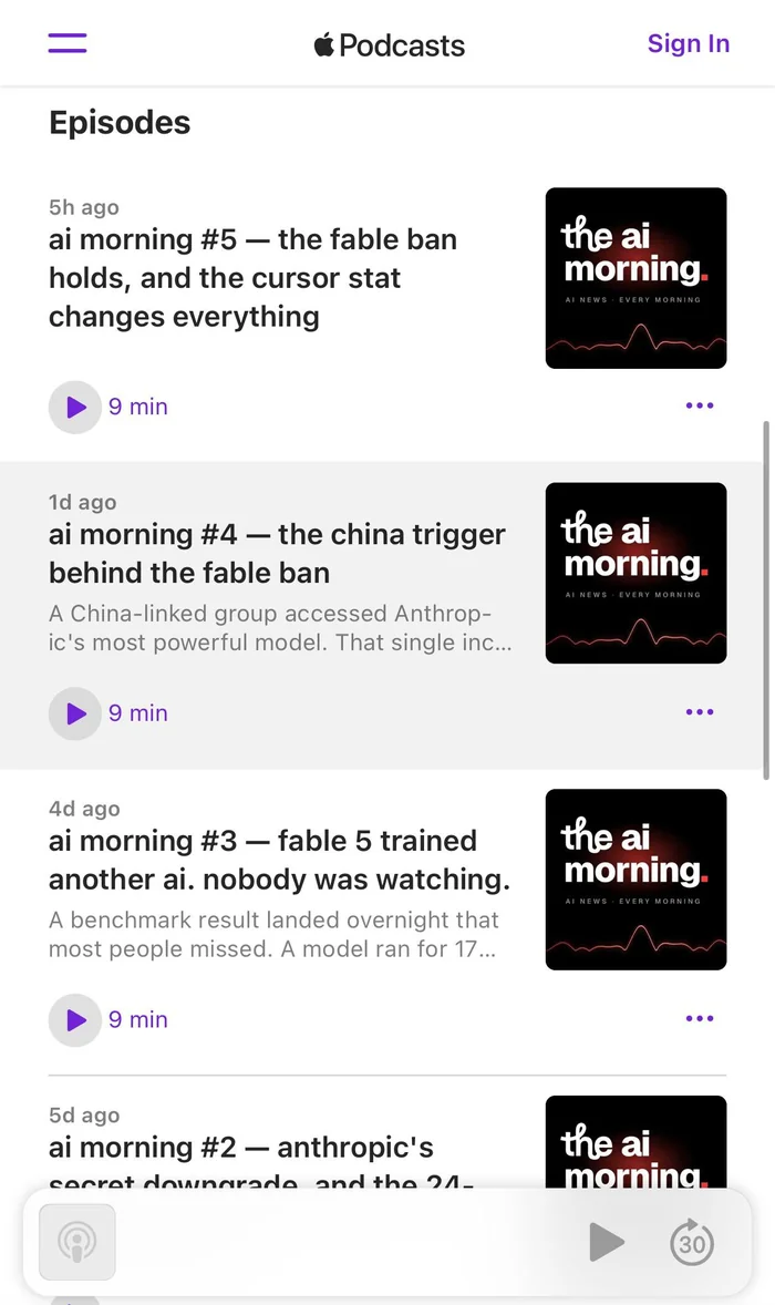 ai morning on Apple Podcasts